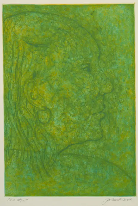 Artist Print: 'Diva (yellow-turquoise)'