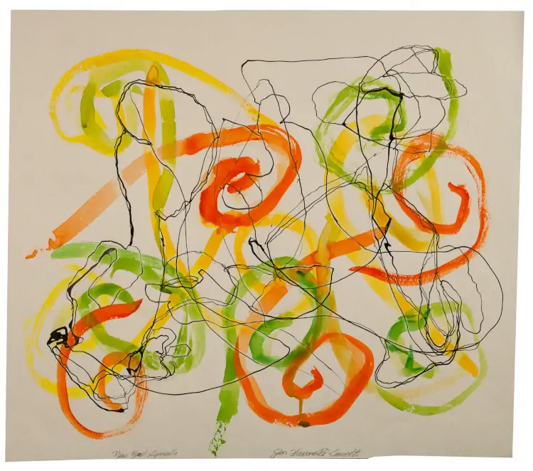 Artist Drawing: 'New Eyed Spirals'